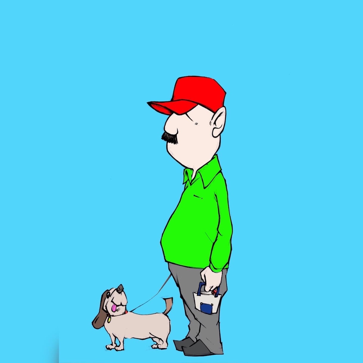 アメリカンな感じのポップなイラスト作成します 個性強めなイラストをお描きします。 イメージ3