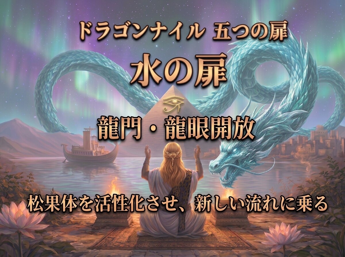 エジプト聖龍の導きであなたらしい未来へ進みます ドラゴンナイル【水の扉】龍門・龍眼開放　循環〜これからの私へ イメージ1