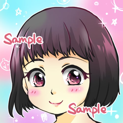 SNSのアイコンの絵を描きます ゆるい絵が好きなあなたに、ゆるいアイコンを提供いたします イメージ2