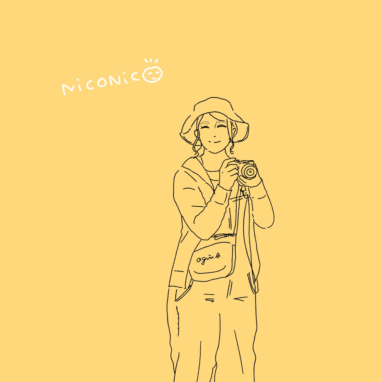 優しいタッチの線画イラスト描きます マスクの下の素敵な笑顔みせてみませんか？ イメージ4