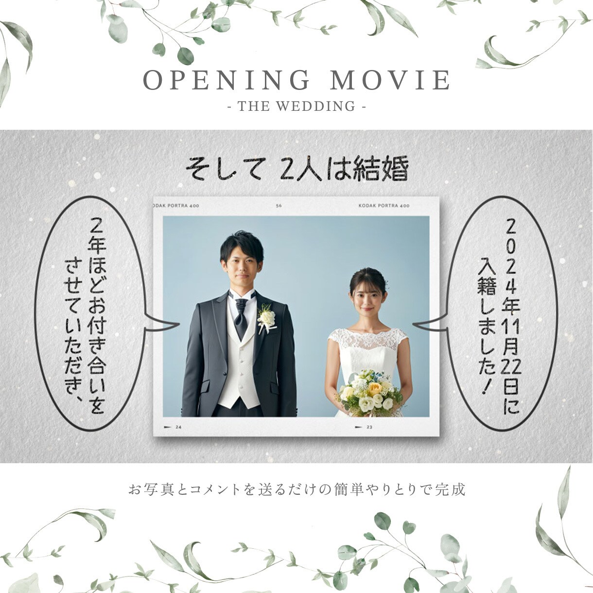 新郎新婦がイラストで動く！オープニング動画作ります 高品質なスラムダンク風ムービーで会場が沸く！ イメージ4