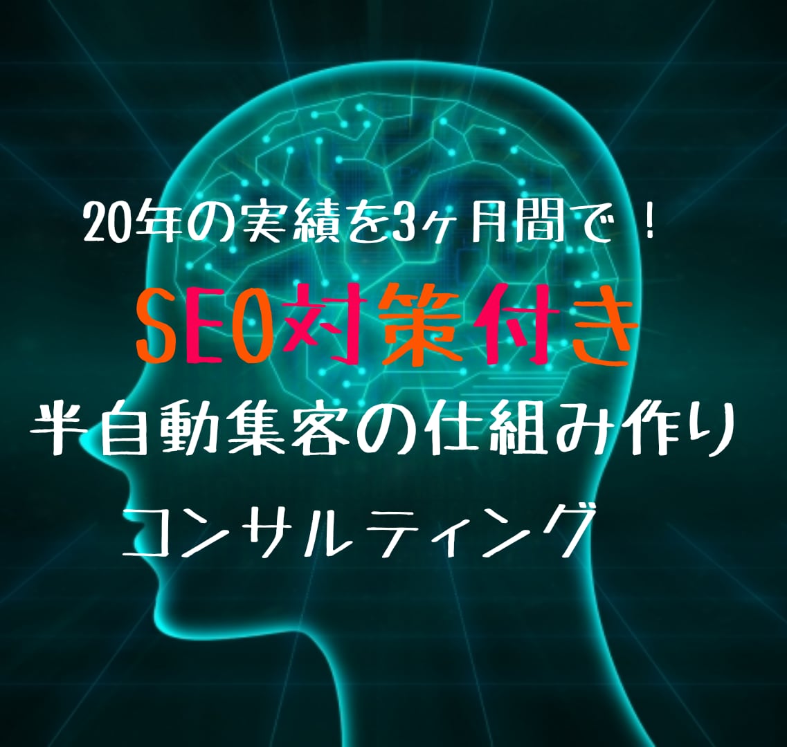 SEO含めアクセス・売上を上げる施策を提案します SEO対策を始め集客に困らない仕組み作りのお手伝いをします。 イメージ1