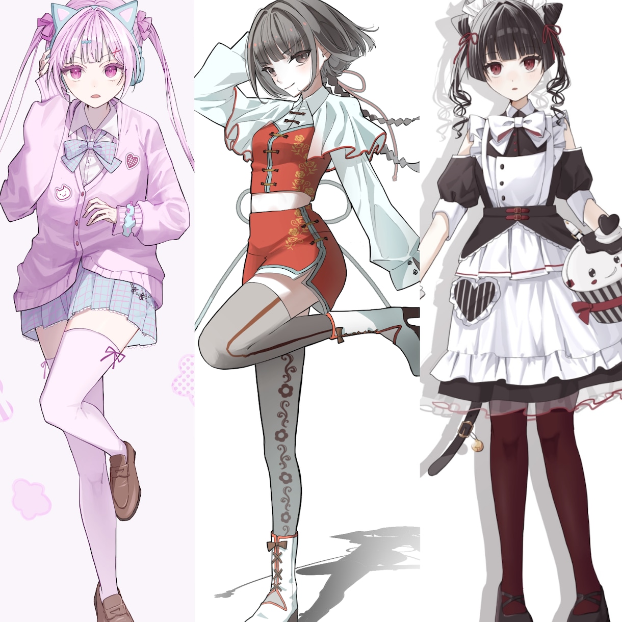 立ち絵お描きします キャラデザOK！かわいいイラストお描きします！ イメージ1
