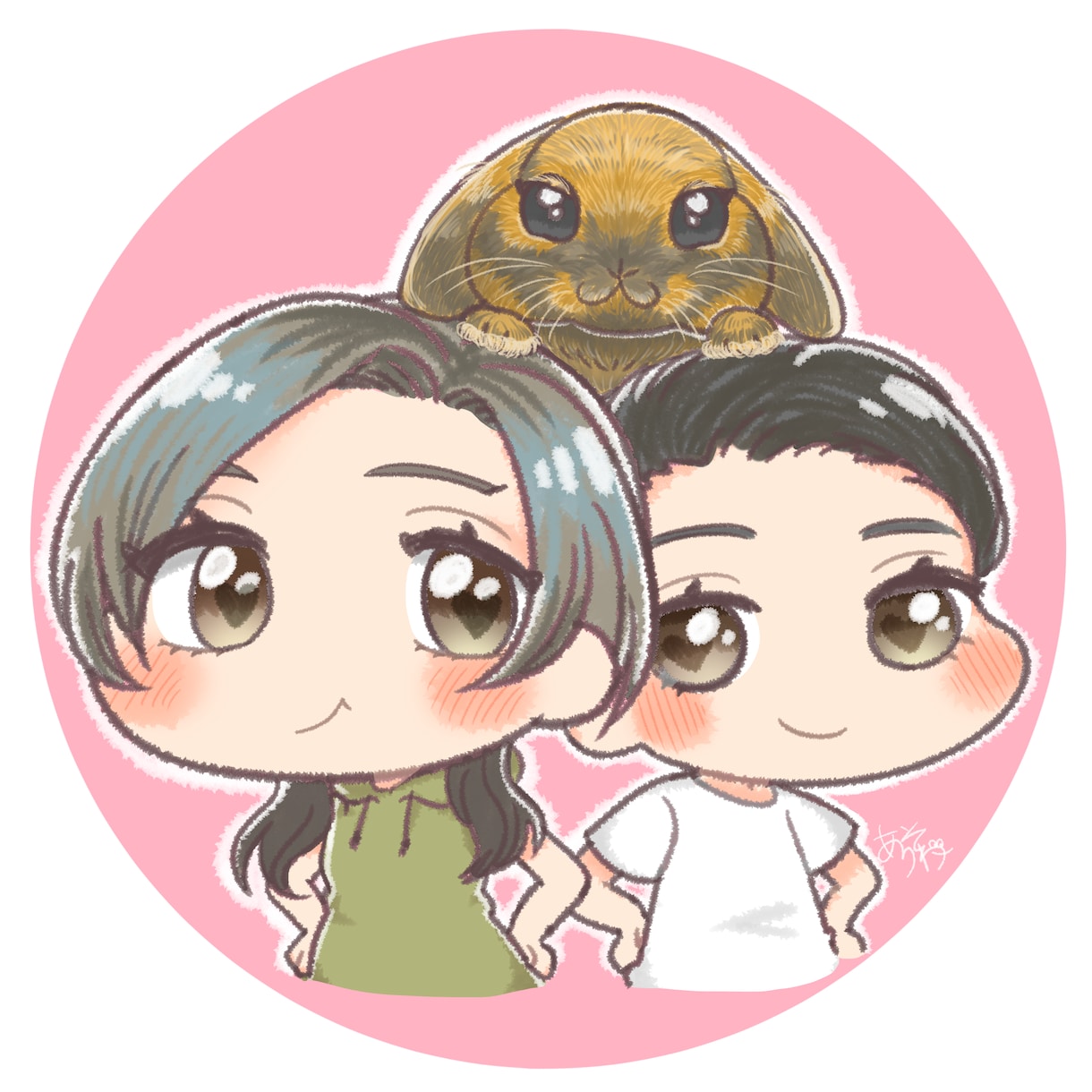 ポップでかわいいペットのイラストを描きます アイコンやグッズにも♪飼い主さんと一緒のデザインも！ イメージ2