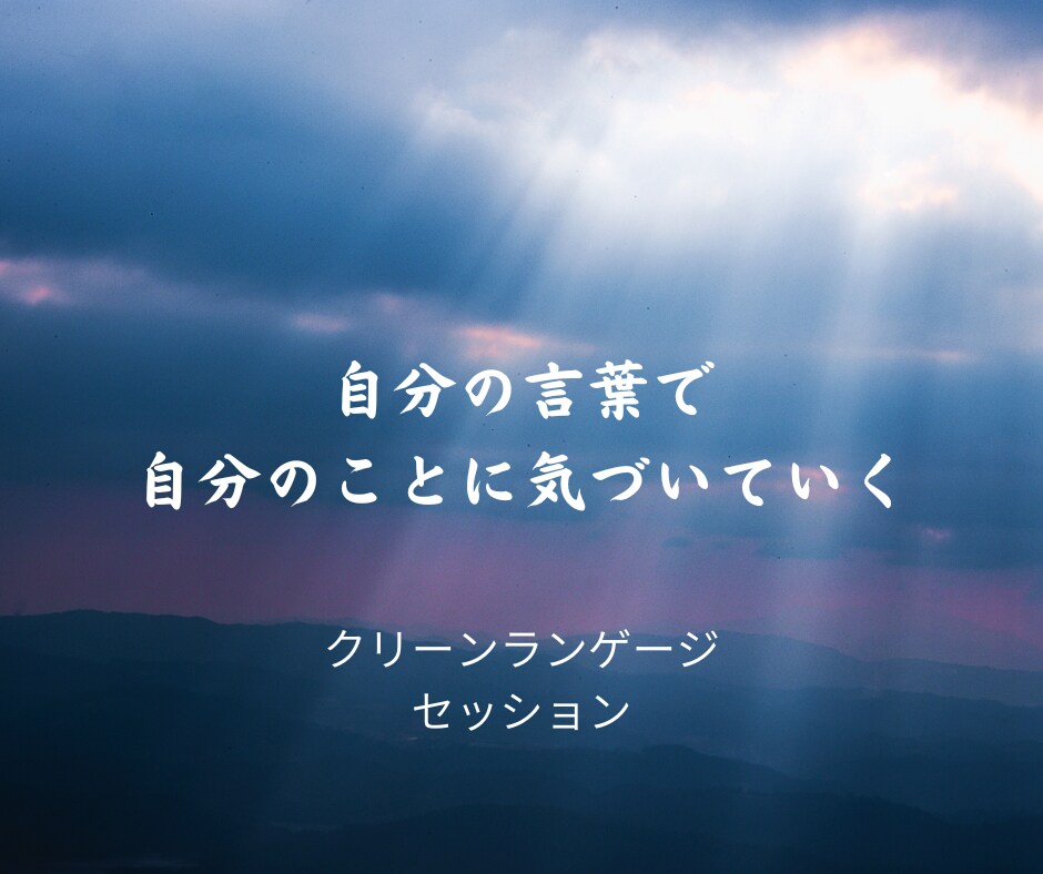 自分の言葉で自分に気づいていきます 自分の＜可能性＞に自分自身で気づき信頼していく イメージ1