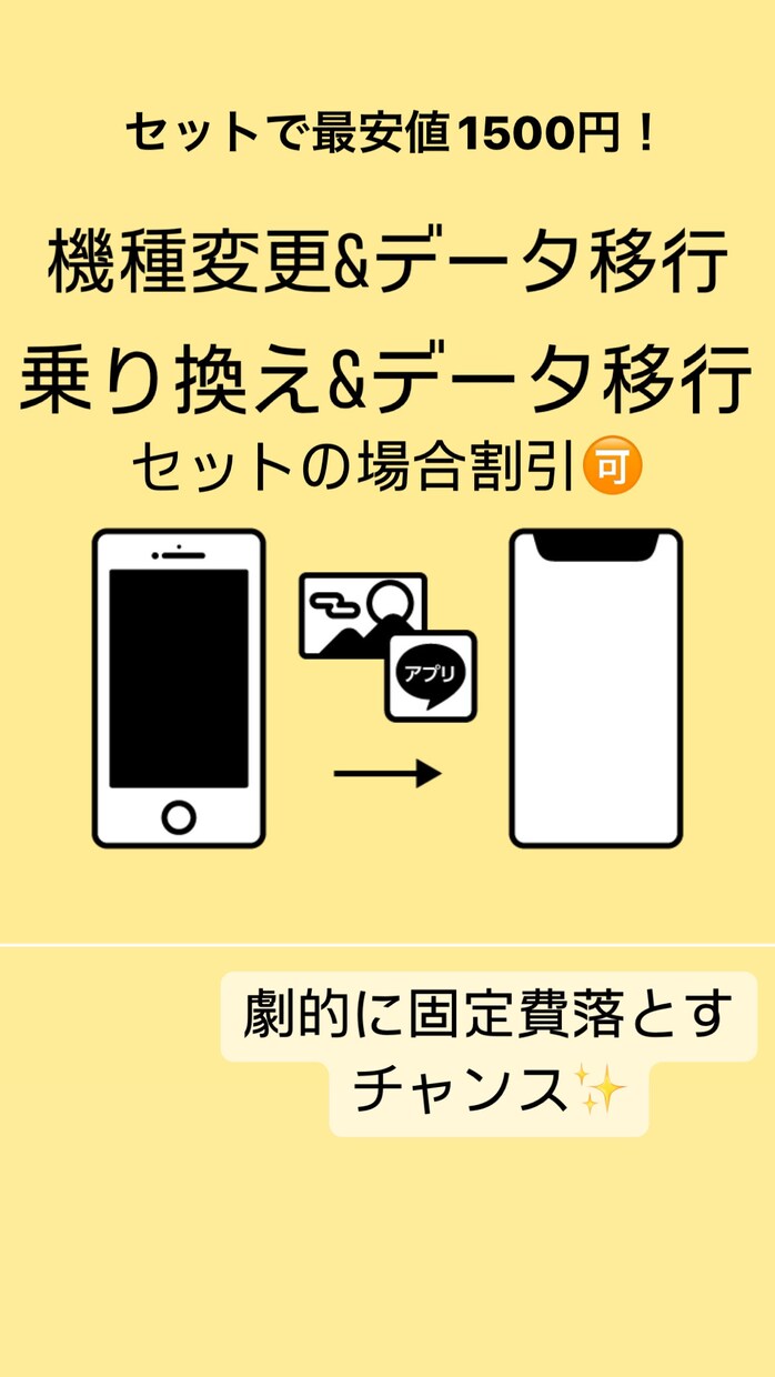 スマホ料金すべて見直し、選び直します スマホ本体、プラン、データ移行、選び方で変わります！ イメージ2