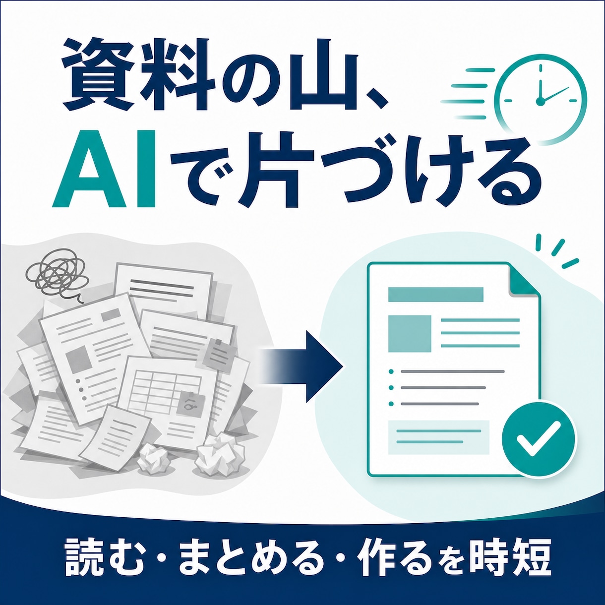 資料作成と情報整理、AIで時短する術教えます NotebookLMで資料の山が「使える形」に変わる90分 イメージ1