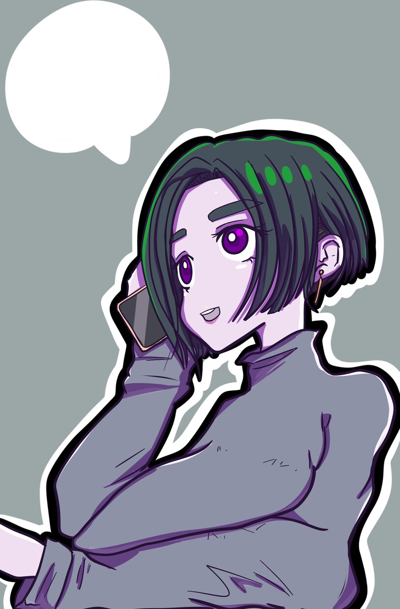 SNSにぴったりの似顔絵を作成します ちょっとセンシティブでシンプルな可愛いイラストが得意です。 イメージ3