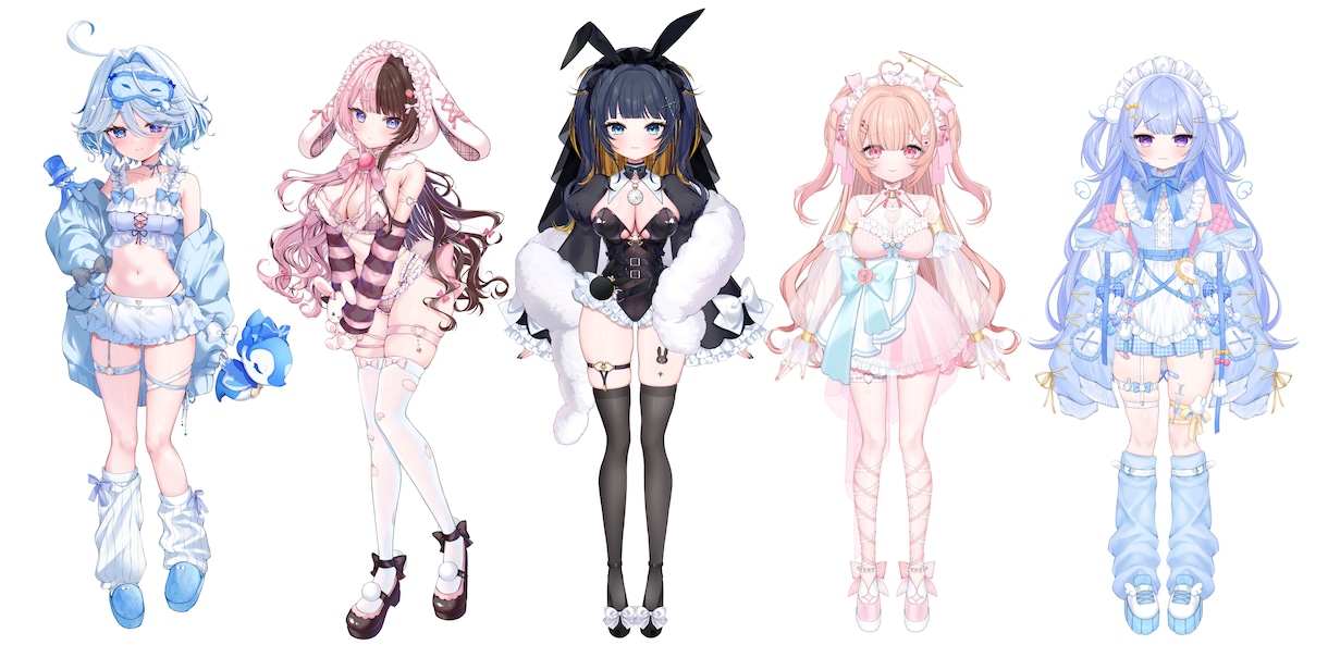 にじさんじ・ホロ等実績有★目を惹くイラスト描きます SNS、配信、グッズ等様々な用途でお使いいただけます☽*⋆ イメージ3