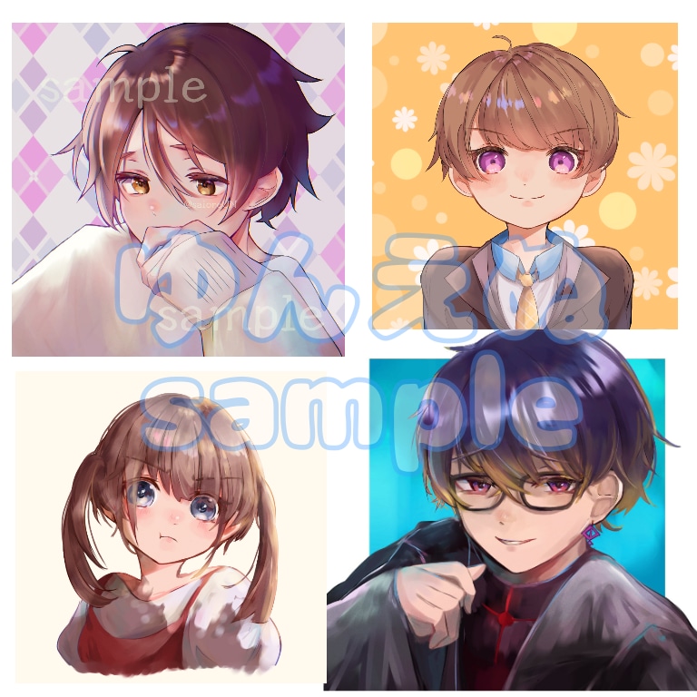 オリキャラなど！丁寧にアイコンを描きます キャラ、似顔絵、どちらでも可です！プレゼントにも！ イメージ8