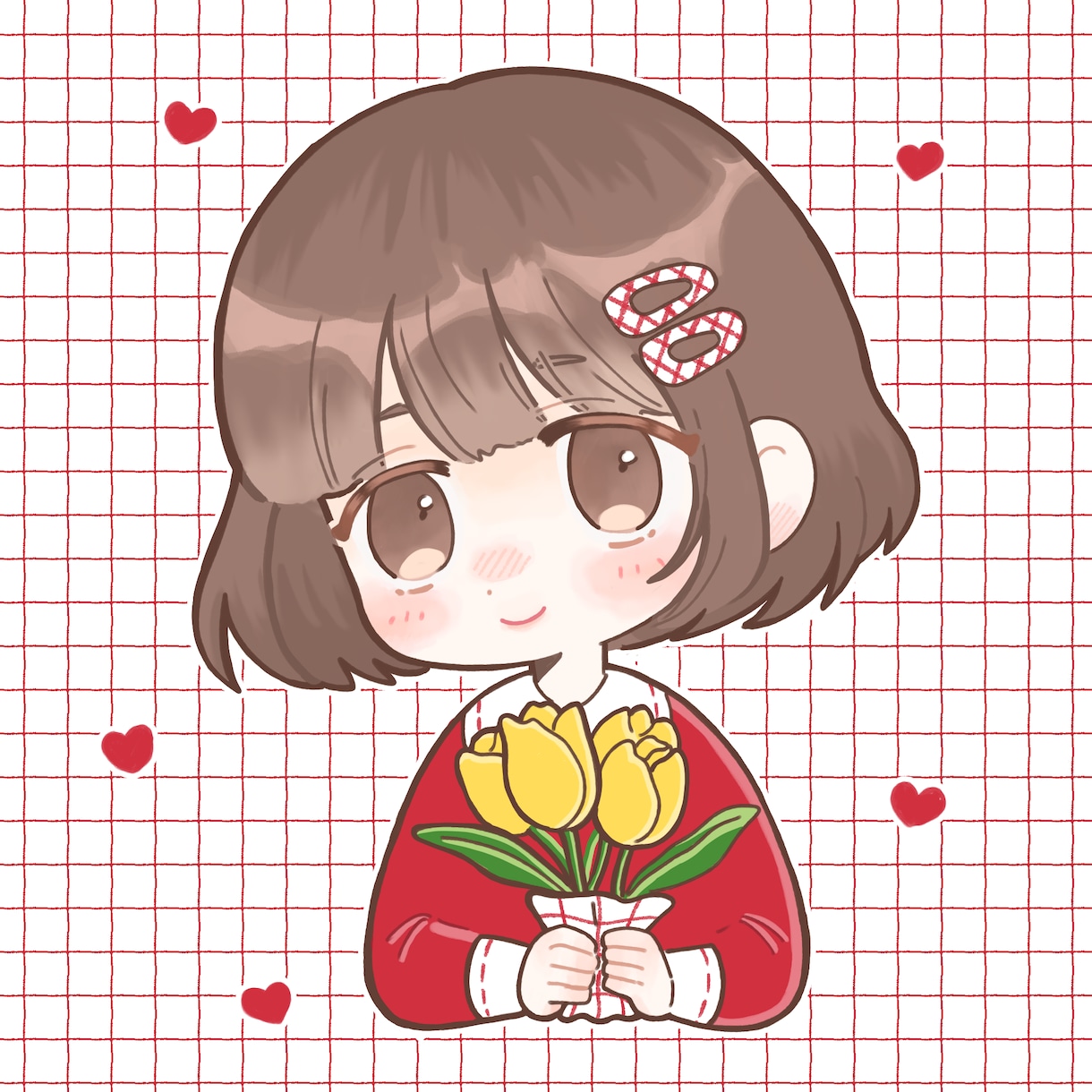 ふわふわ可愛いSNSアイコンお描きします SNSで使用できる可愛いSNSアイコンをお描きします！ イメージ1