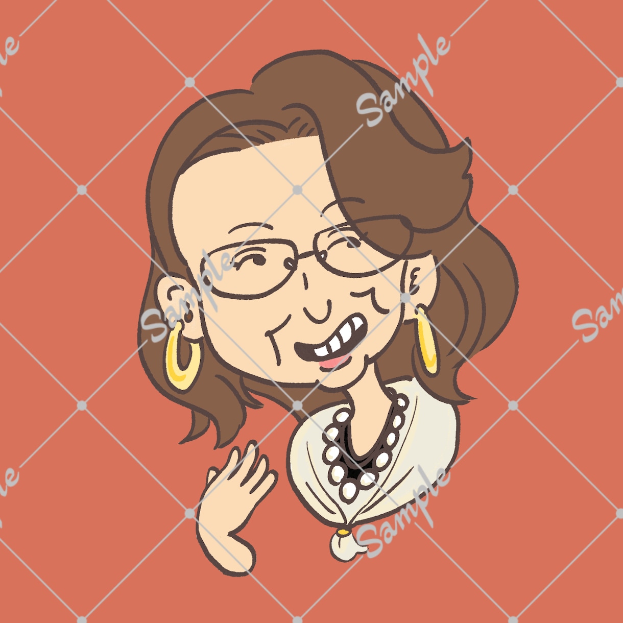 シュールでゆるめな似顔絵を描きます SNSのアイコンや名刺、プレゼントなどにオススメです！ イメージ2
