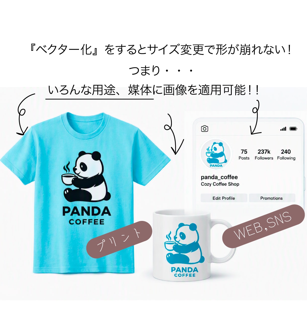あなたのロゴ・画像をベクターデータ化します 依頼初心者さんにやさしいサービス★高品質★ イメージ2