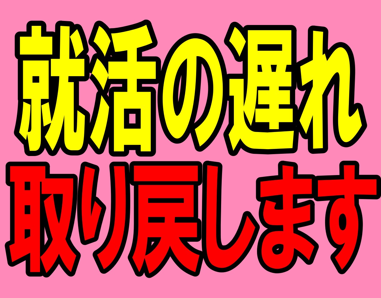 まだ就職活動を始めていない人、遅れを取り戻します 大手企業元採用担当者がマンツーマンで就活フルサポート！ イメージ1