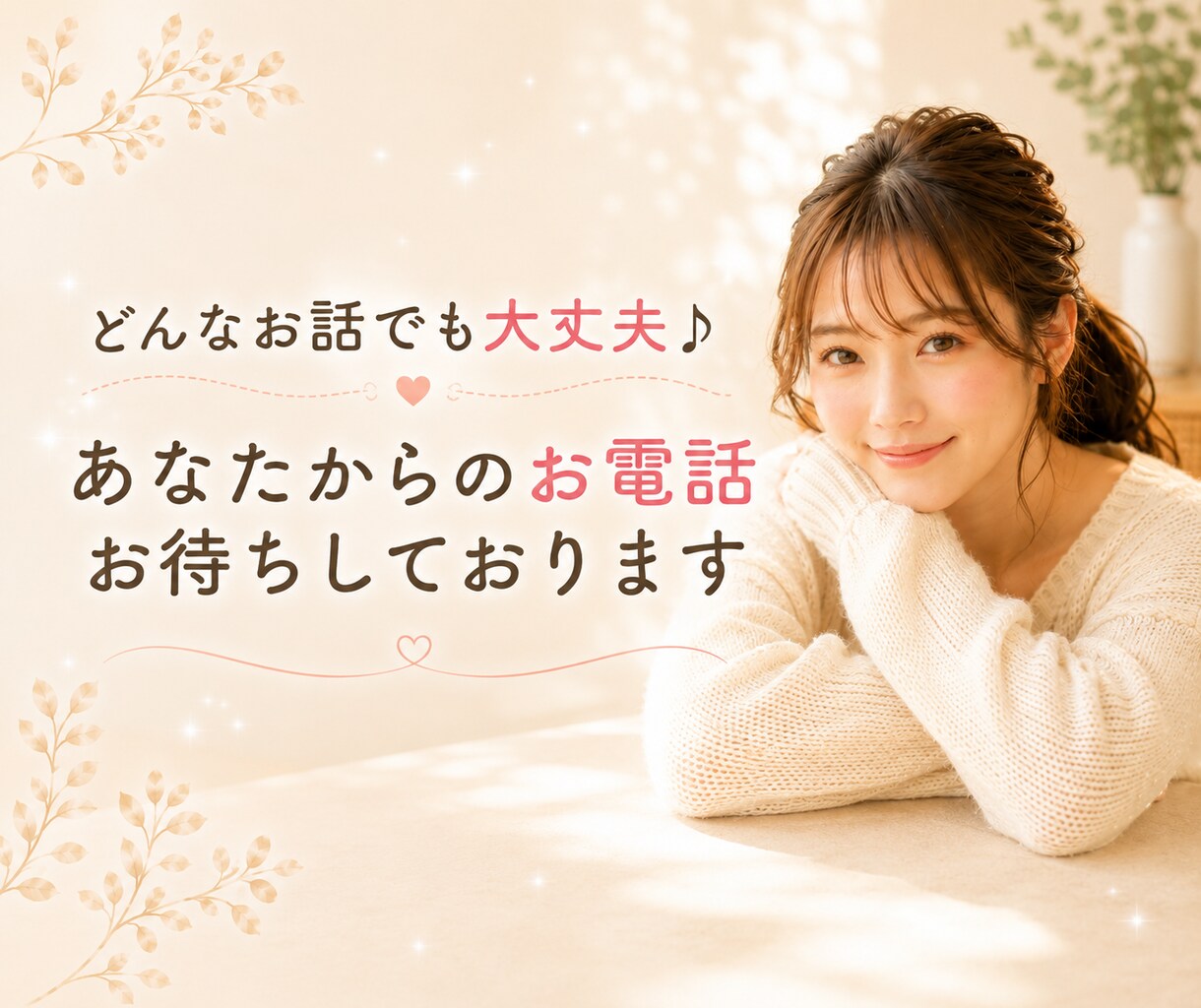 優しく傾聴 ꕤ 安心してお話できます 吐き出すことで気持ちを楽に穏やかに♪ イメージ5