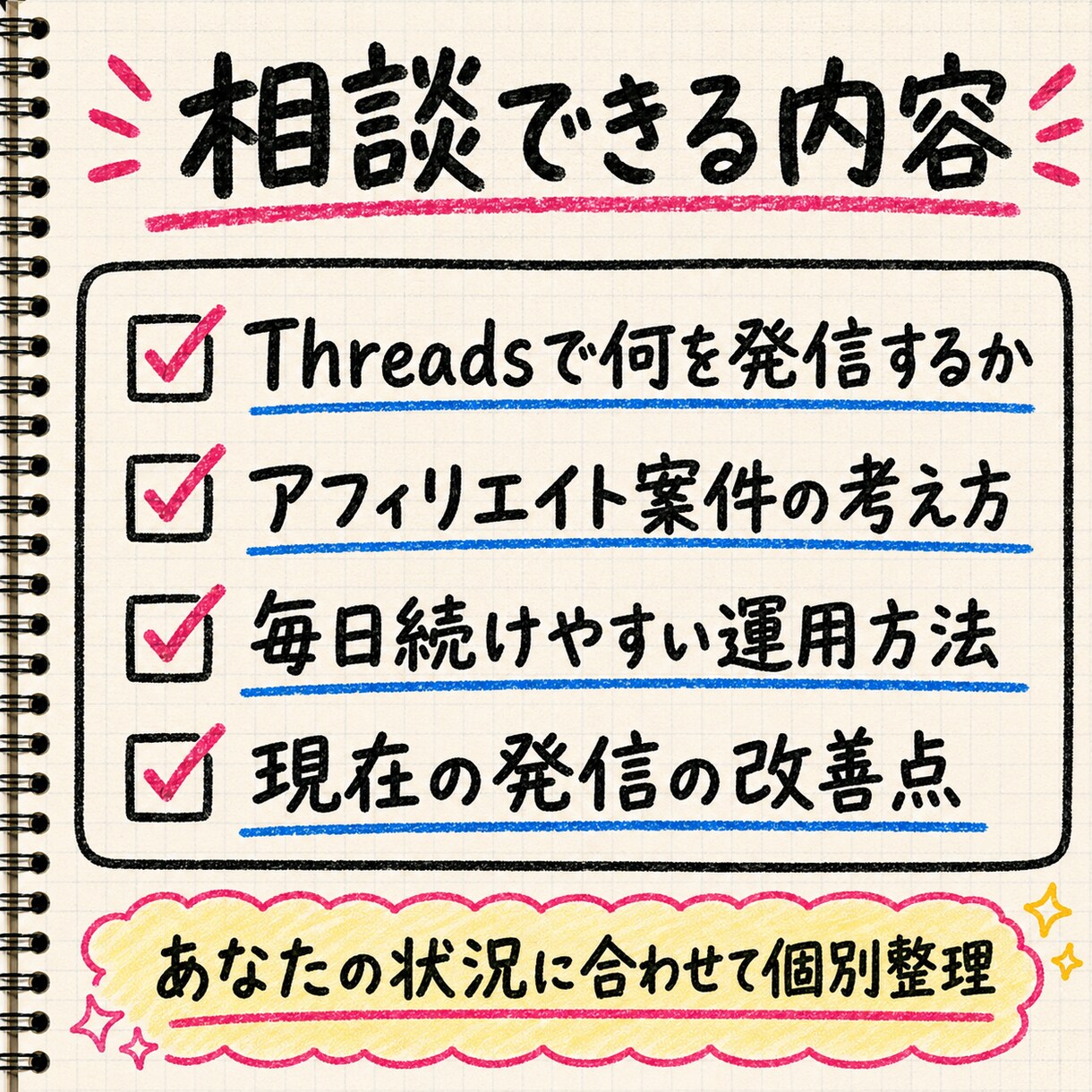 Threads×AIアフィリの始め方を整理します 無料メッセ相談あり！あなたへの最適解を個別にサポート イメージ4