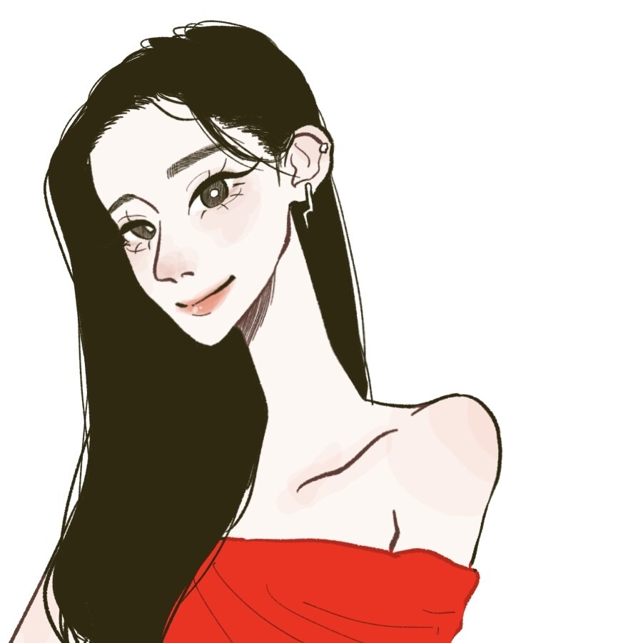 韓国風な女の子描きます おしゃれで柔らかい雰囲気♡各種SNSの印象UPに最適です！ イメージ7
