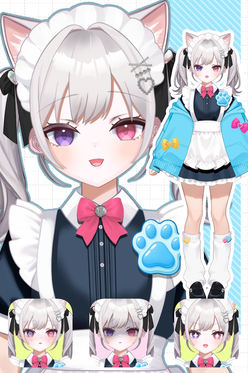 Vtuberモデル（IRIAM用も可能）制作します 短期間で可愛らしいVtuberモデル制作します！ イメージ3