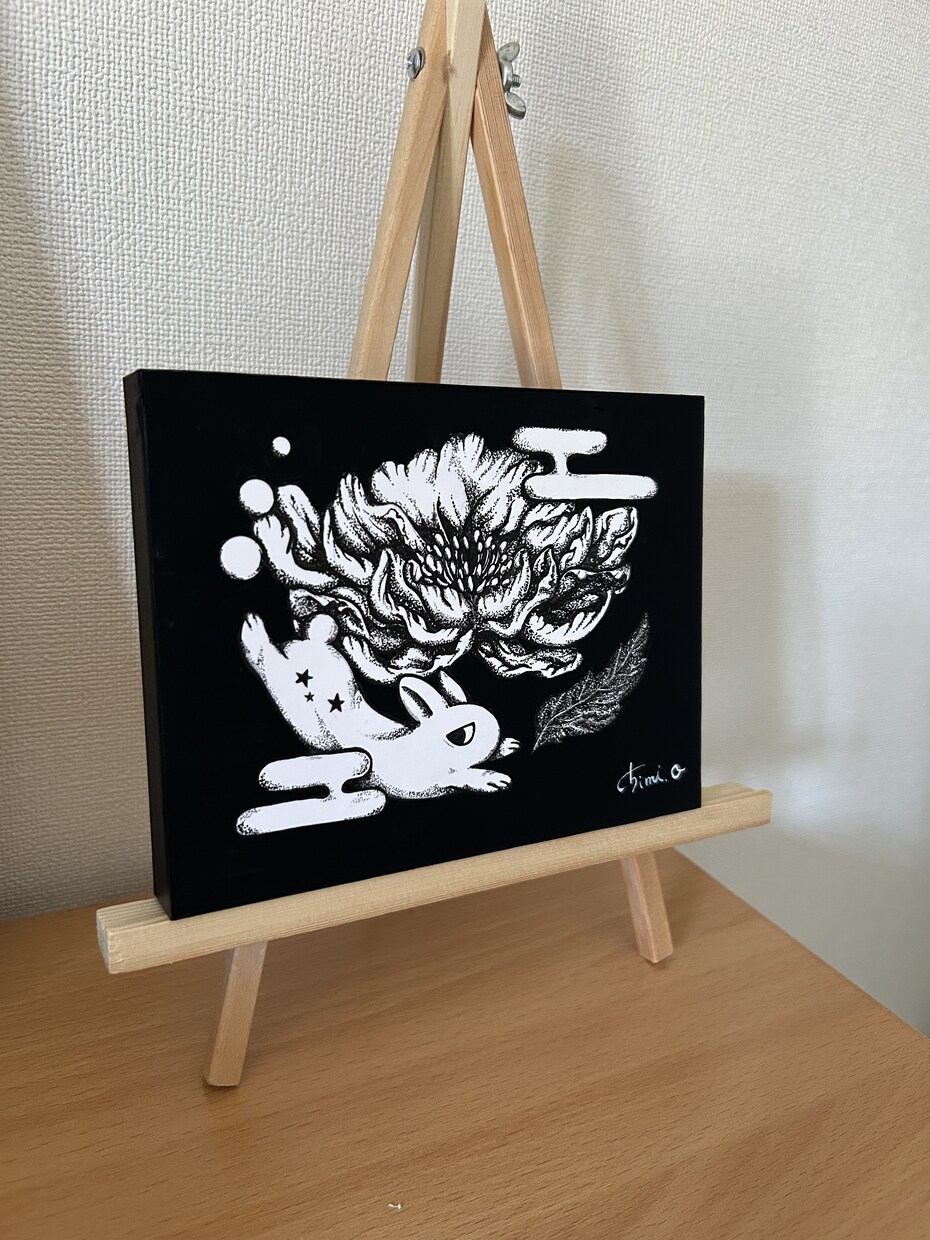 手書きでモノクロ・クールな一枚絵イラスト描きます CDやアイコンなどに使える一枚絵のイラストを描きます イメージ3