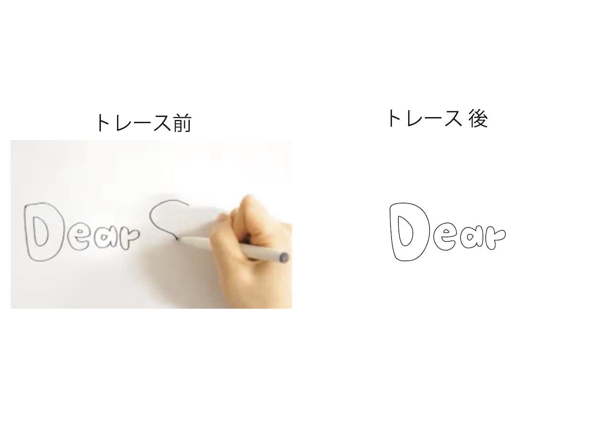 トレースしてAiデータ化します 手書きイラスト、文字やロゴなどAiでトレースします。 イメージ2