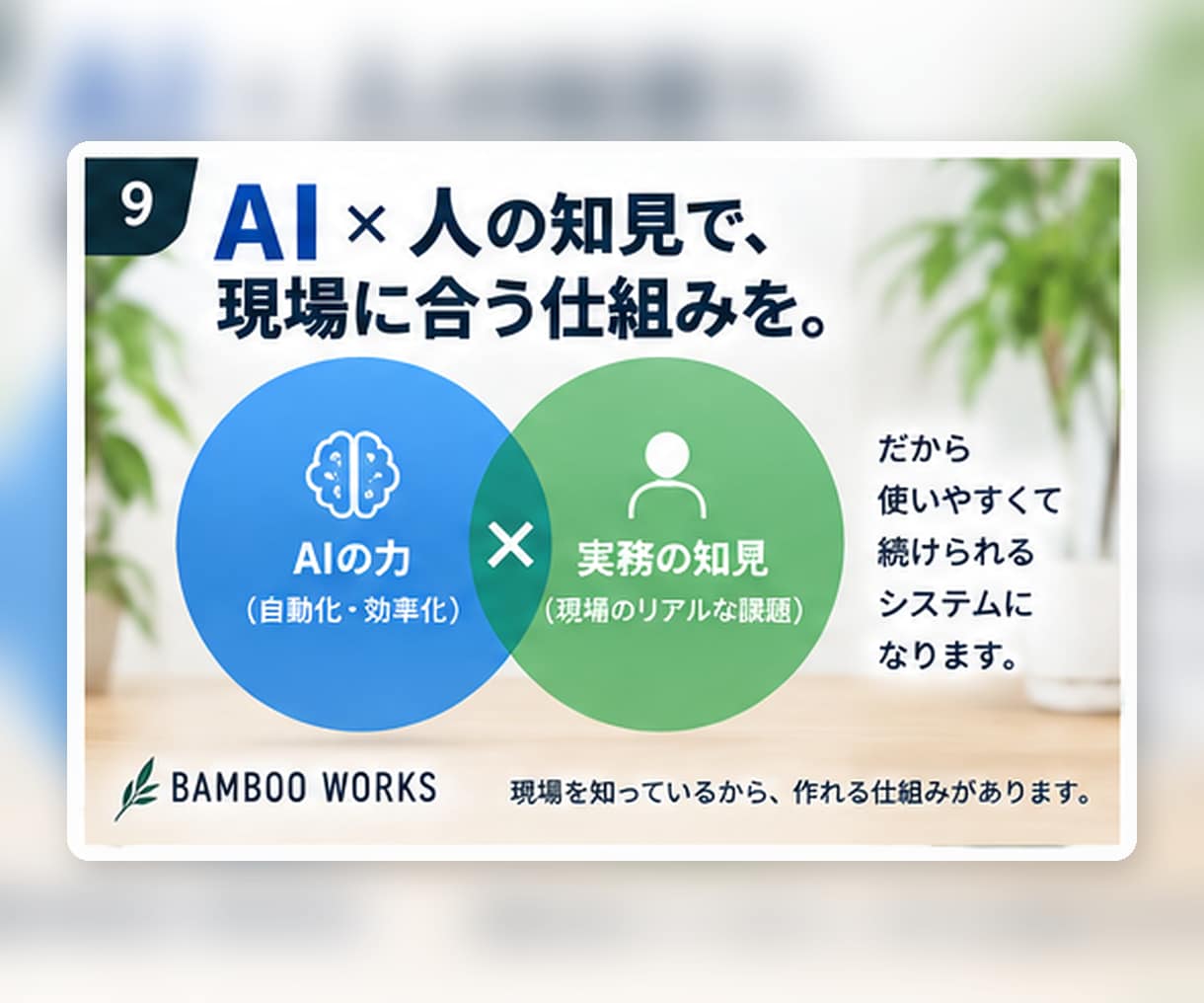あなたの業務をAI化・自動化できるか電話相談します 毎日の「面倒」を聞いて、専用システム化の方法を一緒に考えます イメージ9