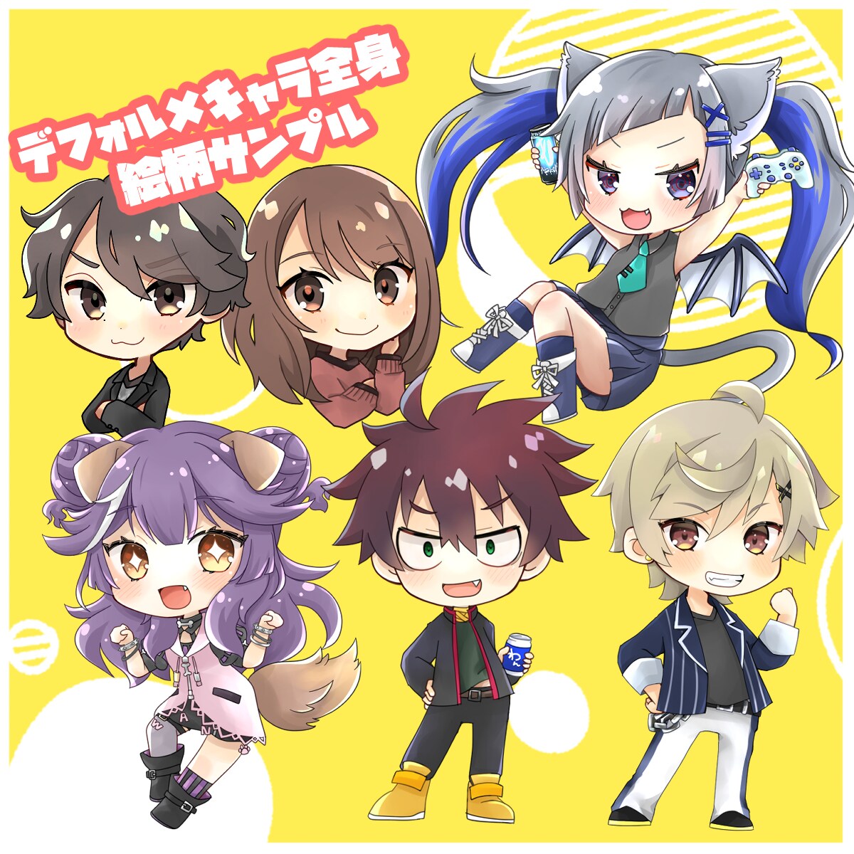 SNSアイコン、配信用キャライラスト等お描きします オリジナルキャラクターや似顔絵風ミニキャラなどお描きします。 イメージ2