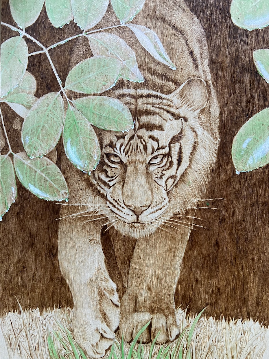 ウッドバーニングでペット似顔絵を描きます 板に焼き付けたイラストを大切な記念にどうぞ！ イメージ6