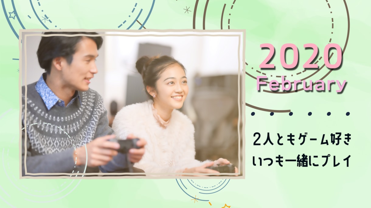 ポップな結婚式プロフィールムービー制作します 受注実績100件以上！他にはないポップでおしゃれな演出 イメージ7