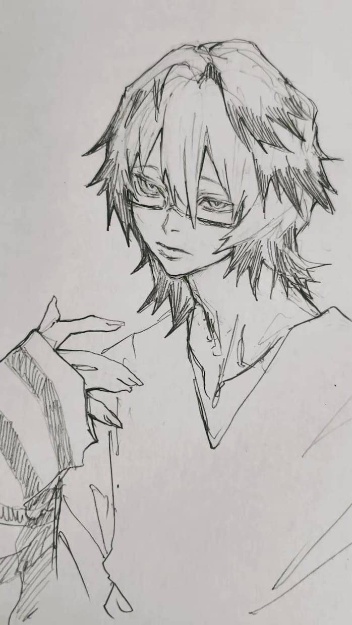 シャープペンで素敵な人物イラスト描きます 2000円のイラスト⁉️ラフ提案数、修正無制限‼️ イメージ2