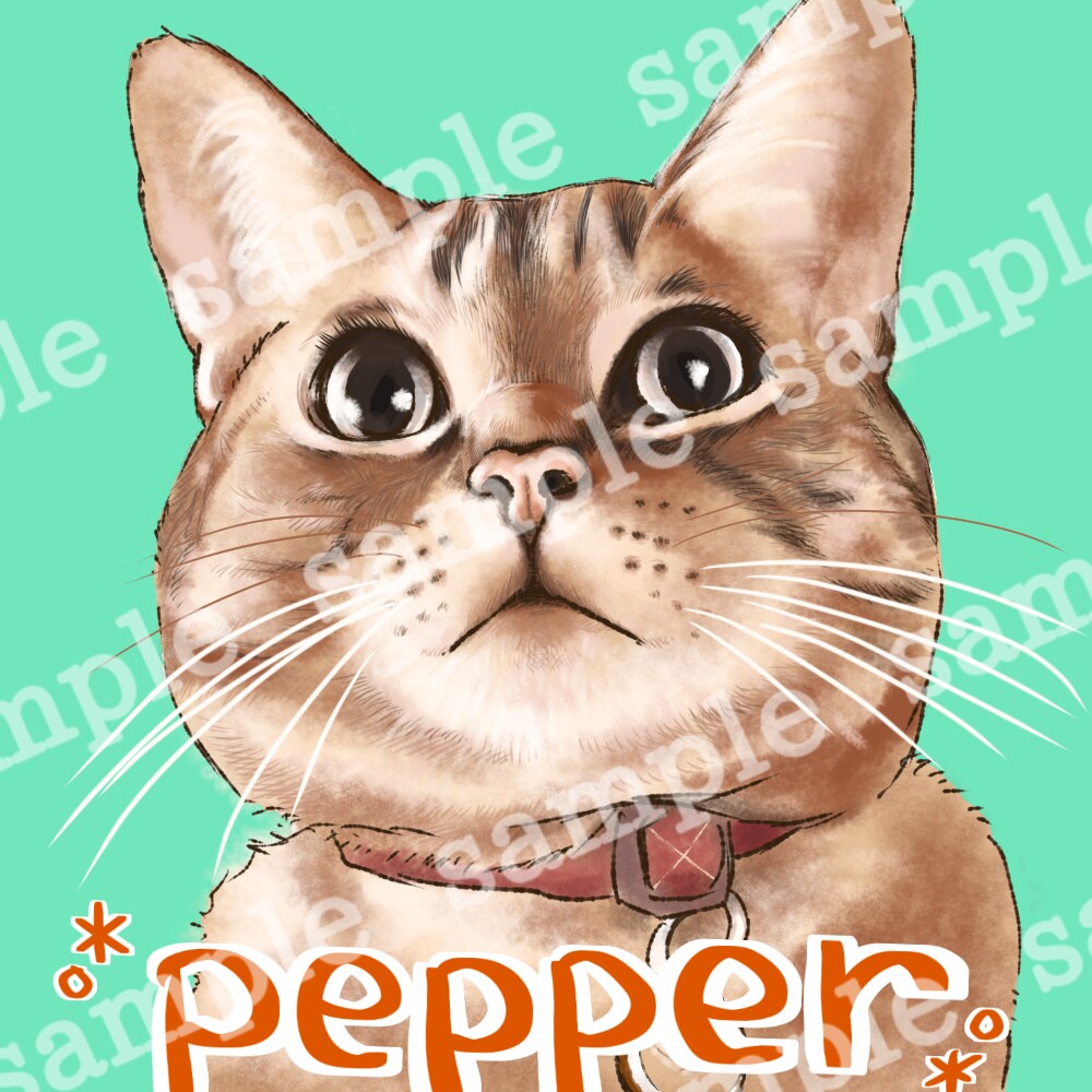 選べる絵柄!オシャレで可愛い似顔絵描きます ◎唯一無二のペットアイコンを♪ イメージ6