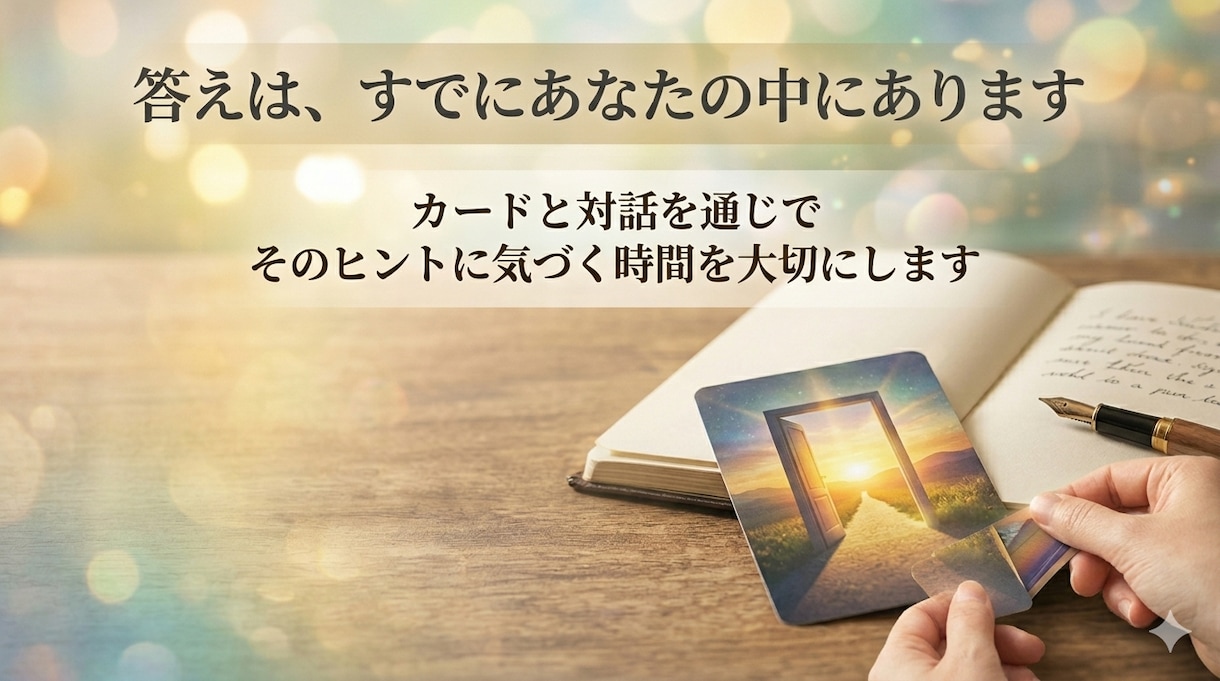 仕事・転職・今後のキャリアの悩みを鑑定します あなたの中にある"本当の答え"に気づくヒントをお届けします。 イメージ5
