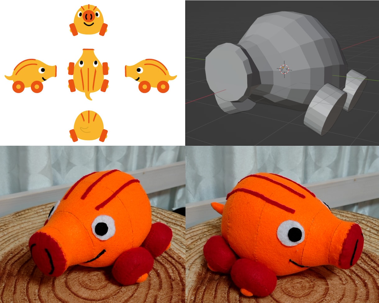世界にひとつのオリジナルぬいぐるみを作ります 3Dモデルから作成することで高い精度で作ることができます イメージ6