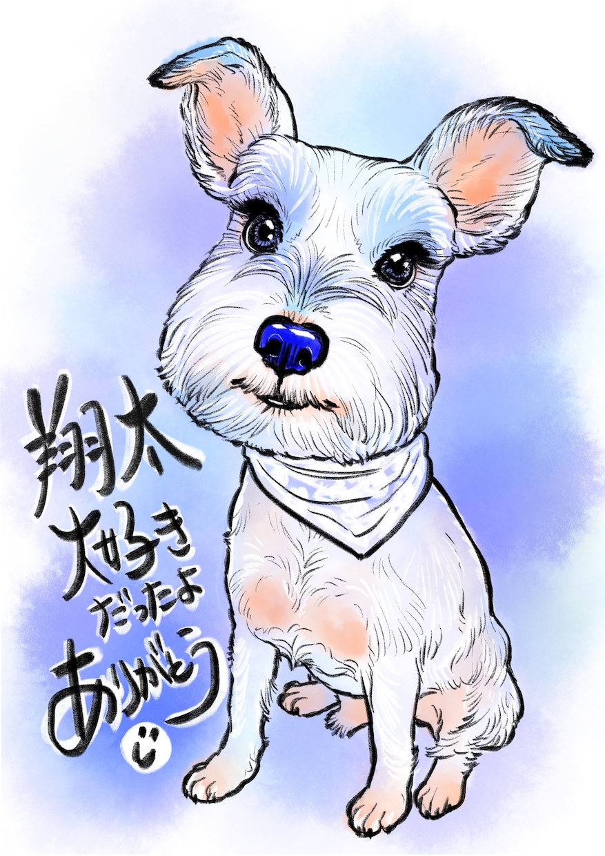 ペット&人物★温かくて優しい似顔絵お描きします ★SNSアイコン、名刺、プレゼントにもご利用頂けます。 イメージ8
