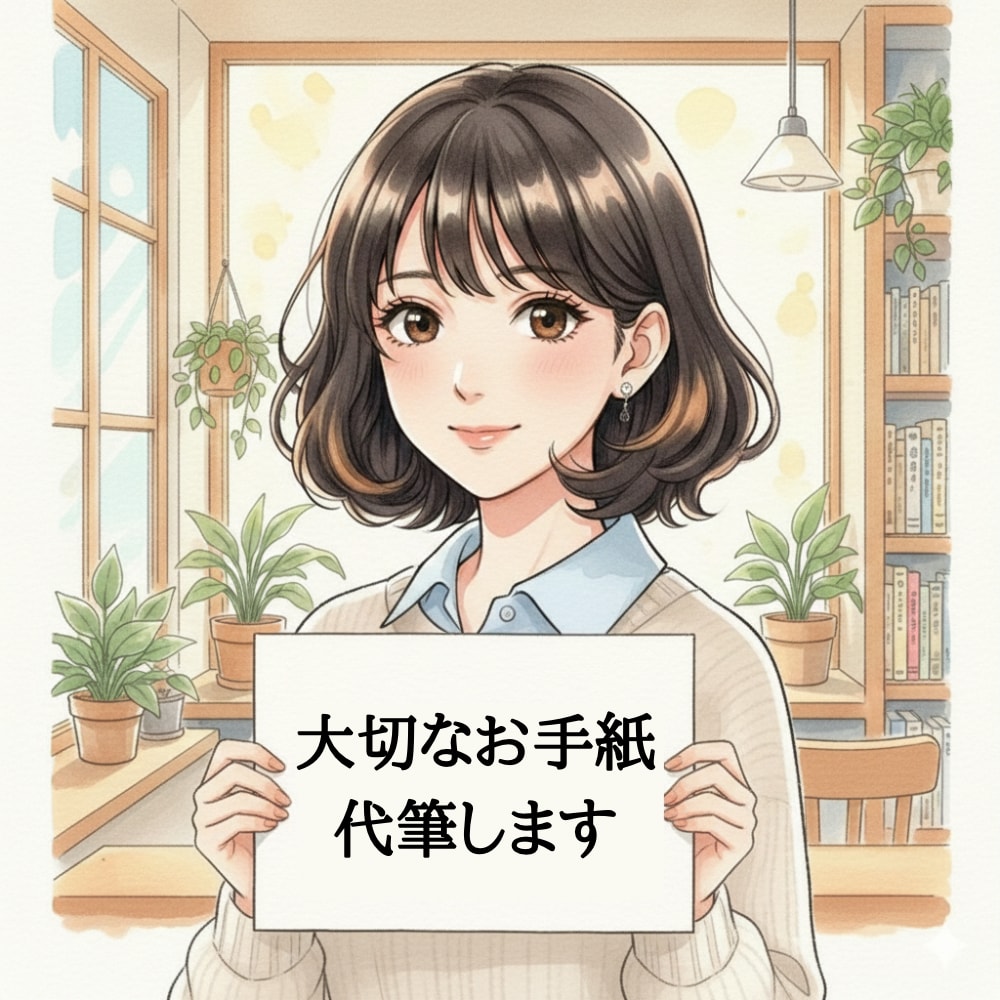 大切な人へ。想いが伝わる手書きのお手紙を代筆します 用途不問。あなたの言葉を、温かみのある綺麗な手書きに。 イメージ1