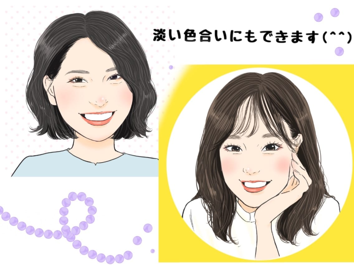 販売実績1000件以上⭐︎やさしい似顔絵かきます バストアップで2000円⭐︎お2人目から1500円 イメージ4