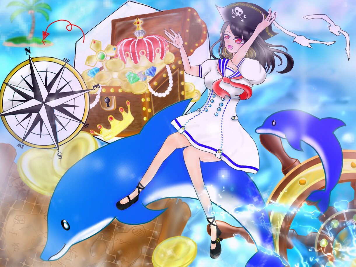 あなたのイラストキレイに塗ります 面倒になってしまったあなたの線画を変わりに塗らせて下さい！ イメージ2