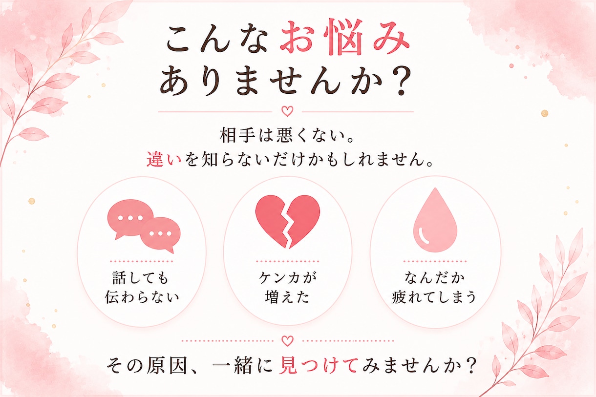 夫婦のすれ違いを改善：コミュニケーション講座します 夫婦のすれ違いを改善するコミュニケーション講座（全5回） イメージ2