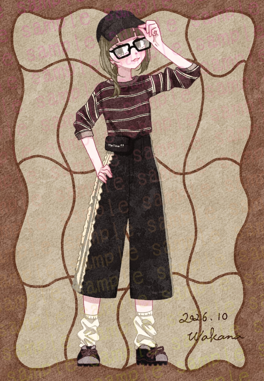 おしゃれな女の子の全身イラストを描きます 好きなお洋服を、もっと特別に。 イメージ8