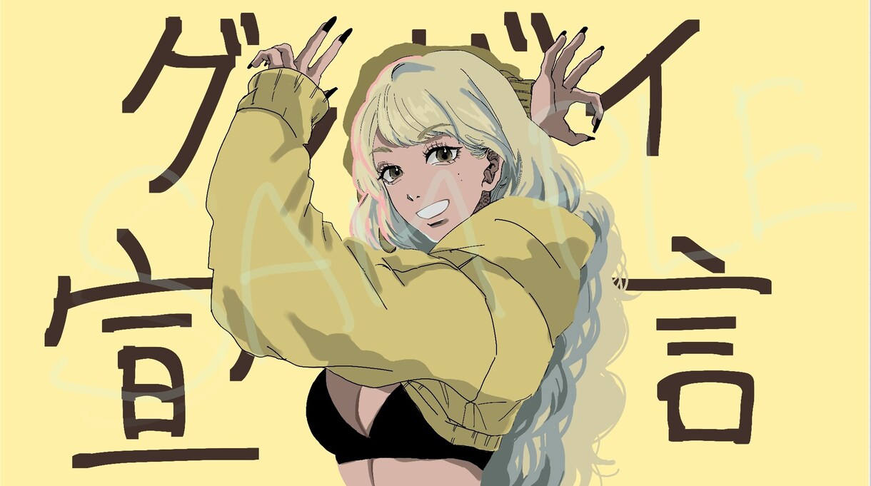 歌みたサムネ描きます あなたのオリキャラで歌みたサムネ描きます! イメージ1