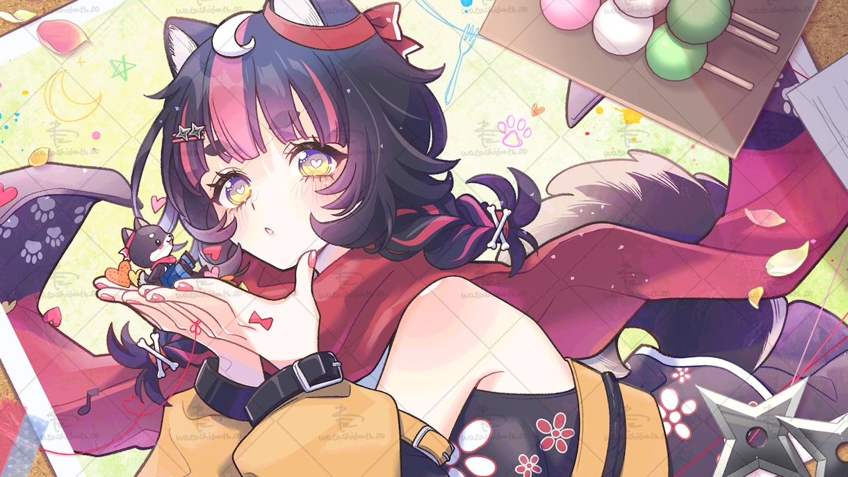 可愛いイラスト描きます 似顔絵・歌ってみた・立ち絵・キャラクターデザインなど イメージ1