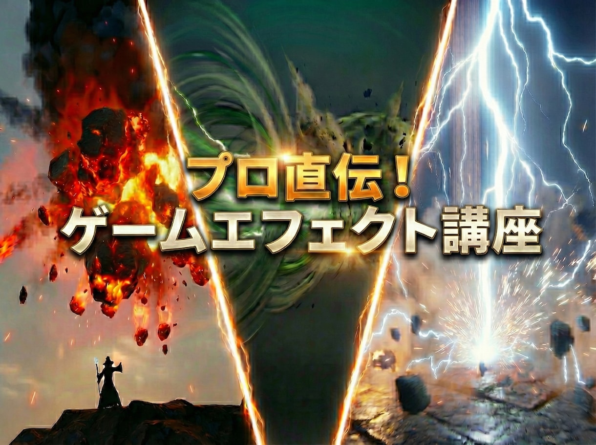 ゲームエフェクトの作り方を教えます 現役クリエイターが就職活動を個別サポート イメージ1