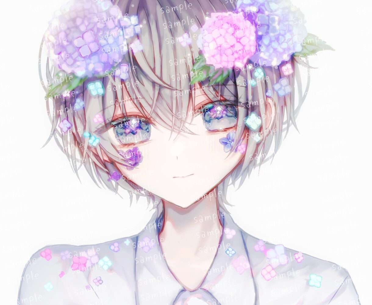 儚くて可愛い雰囲気のイラストを制作します アイコン/一枚絵/立ち絵など!!何でもご相談ください⟡.* イメージ9