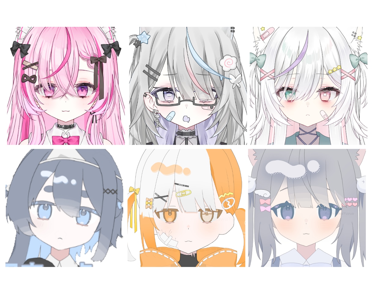 先着2名様に特典！】病みカワVTuber制作します Live2Dまで一括制作！プレゼント用や個人観賞もOK！ イメージ2