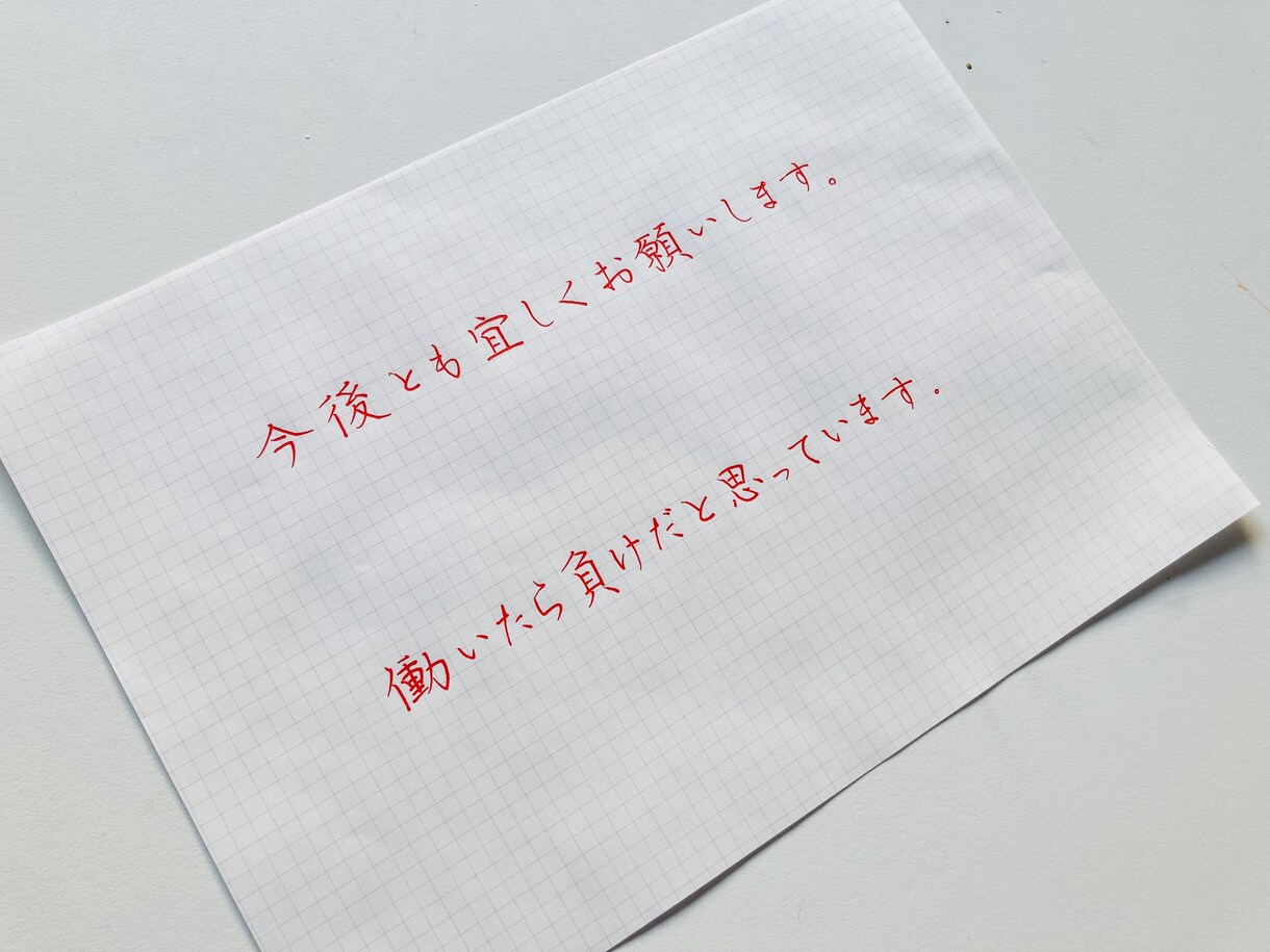 あなた専用のご住所・お名前の「参考資料」作ります あらゆる手書きの場面でそのまま使える、楷書の資料です イメージ3