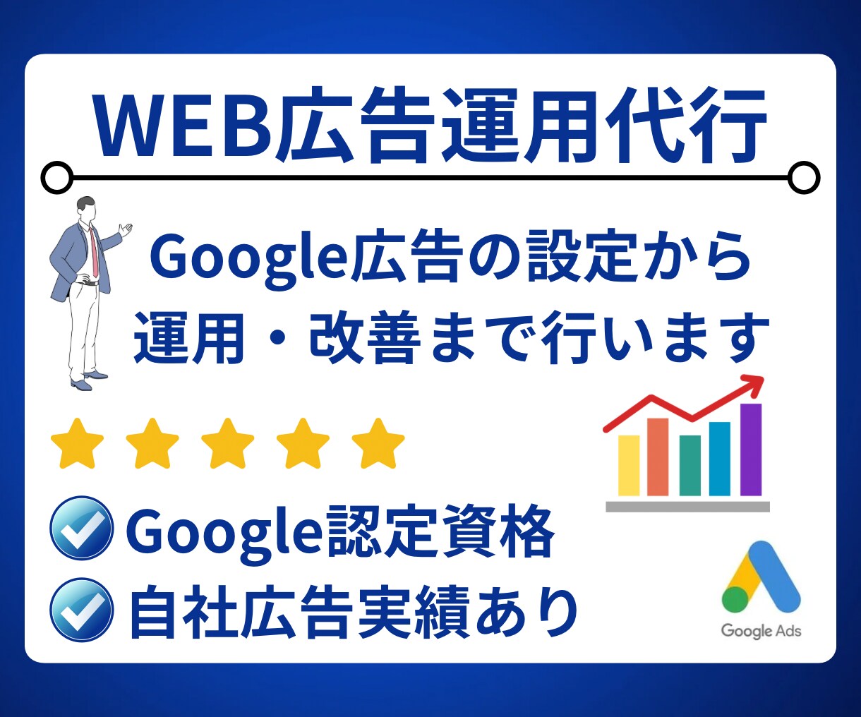 リスティング広告の設定・改善まで代行運用します 広告戦略からアカウント設定、運用改善まで全てお任せ！ イメージ3