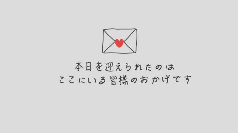 シンプルな結婚式オープニング動画を作成します 最速3日で作成！自己紹介と参加者へのメッセージの基本構成 イメージ4
