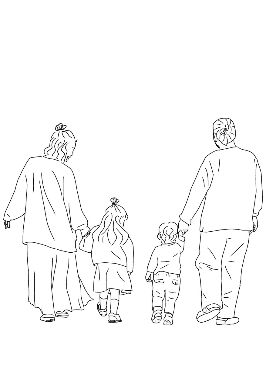 線画でシンプルお洒落に描きます お子様やカップルの写真、好きな物をシンプルに描きます。 イメージ4