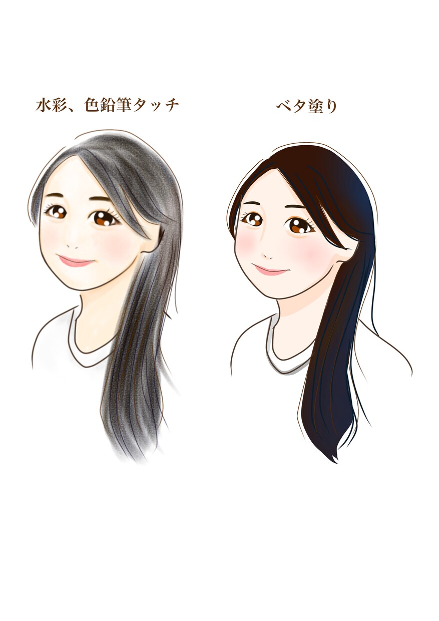 印刷可。安いそっくりな似顔絵でプレゼント作ります 写真からゆるい似顔絵作ります。プレゼントにおすすめです イメージ3