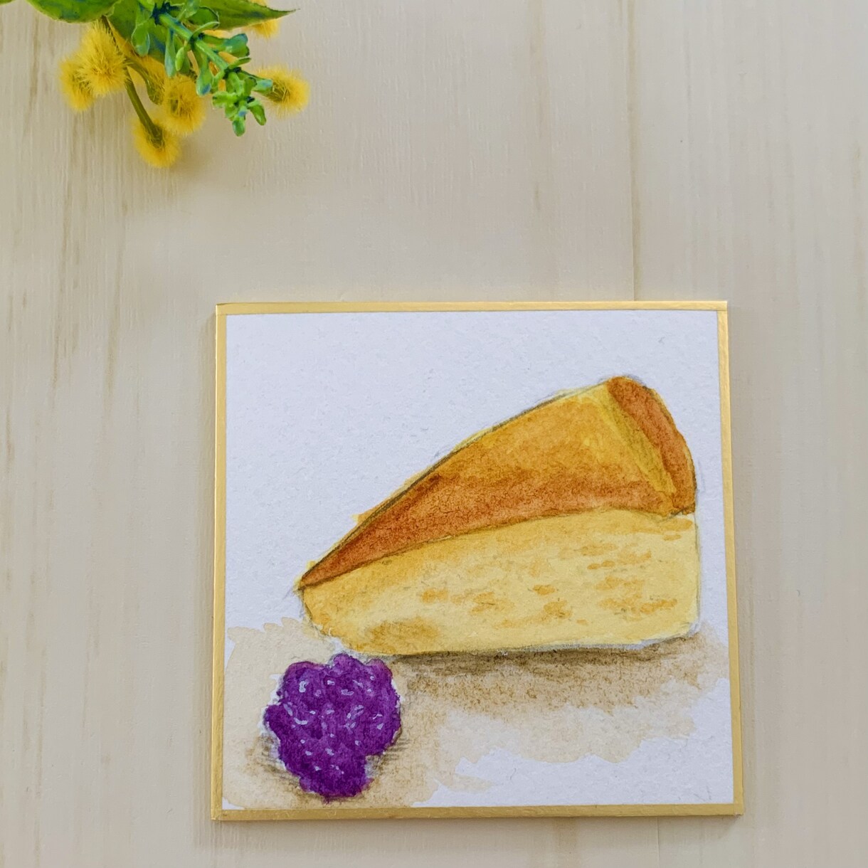 ワンコインでミニ色紙にイラストを描きます 1枚500円から★インテリアやギフトにもおすすめ！ イメージ4
