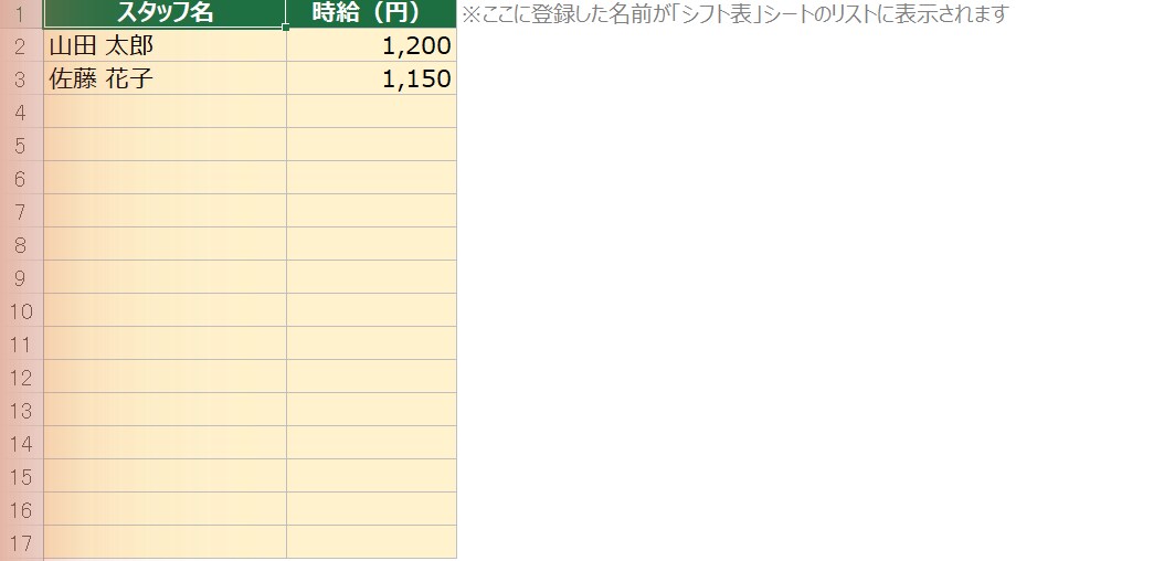 人件費が自動計算されるシフト表を作成します もう壊れない・自動計算で人件費が一瞬で見える イメージ3